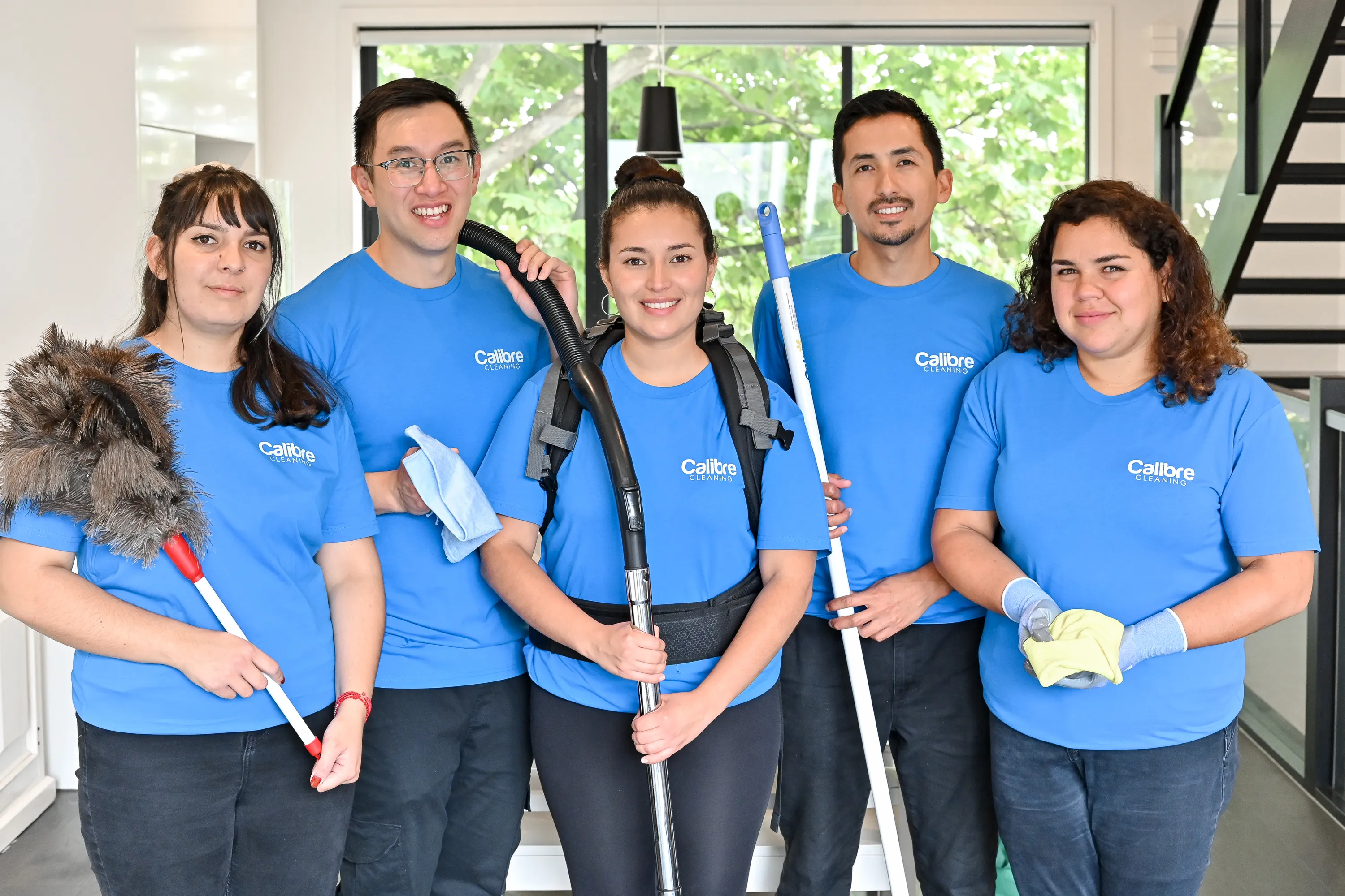 Professional cleaning team working in Newcastle heritage property