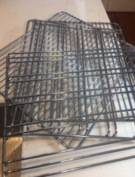 Bathroom after cleaning - pristine tiles and sparkling fixtures