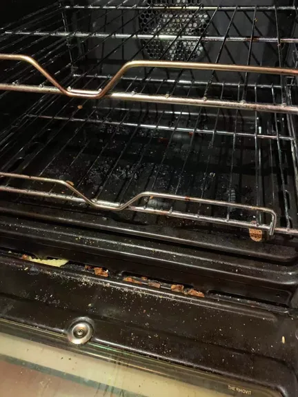 Bedroom before cleaning - humid and dusty conditions