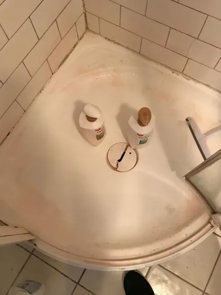 Kitchen before cleaning - dirty counters and appliances