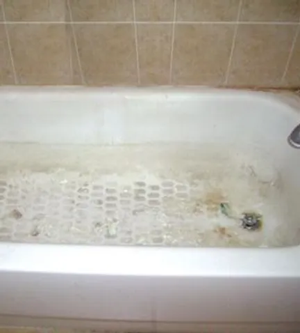 Kitchen before cleaning - dirty counters and appliances