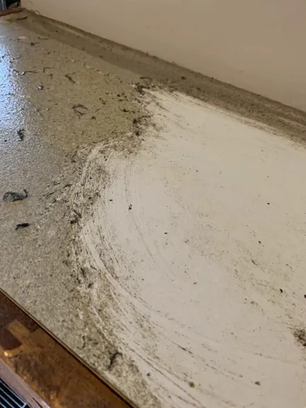 Living room before cleaning - messy and unorganised